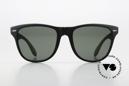 Ray Ban Wayfarer II Folding Faltbare Wayfarer Sonnenbrille, alte, originale vintage Sonnenbrille der 80er, Passend für Herren