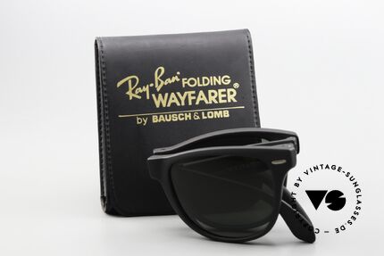 Ray Ban Wayfarer II Folding Faltbare Wayfarer Sonnenbrille, Größe: large, Passend für Herren