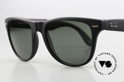 Ray Ban Wayfarer II Folding Faltbare Wayfarer Sonnenbrille, KEINE Retrosonnenbrille; ein altes Unikat !!, Passend für Herren