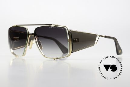 DITA Souliner Two Eye-Catcher Sonnenbrille, grau-goldener Rahmen in Größe 64-14, 145mm, Passend für Herren