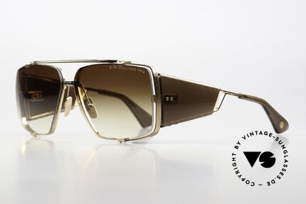 DITA Souliner Two Markante Luxus Sonnenbrille, braun-goldener Rahmen in Größe 64-14, 145mm, Passend für Herren DITA Souliner Two Markante Luxus Sonnenbrille, braun-goldener Rahmen in Größe 64-14, 145mm, Passend für Herren