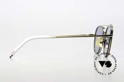 Thom Browne TBS800 Eckige Herrensonnenbrille, ein ungetragenes Einzelstück mit Thom Browne Etui, Passend für Herren