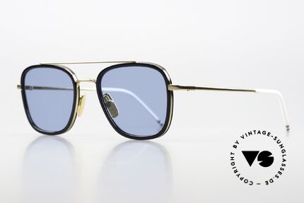 Thom Browne TBS800 Eckige Herrensonnenbrille, wirklich stilvoll & in Spitzenqualität, made in Japan, Passend für Herren