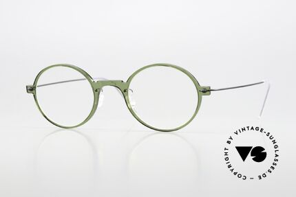 Lindberg 6508 NOW Vintage Designerbrille Unisex, runde Lindberg Brille aus der NOW bzw. N.O.W. Serie, Passend für Herren und Damen Lindberg 6508 NOW Vintage Designerbrille Unisex, runde Lindberg Brille aus der NOW bzw. N.O.W. Serie, Passend für Herren und Damen