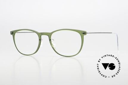 Lindberg 6529 47 NOW Brille In Grün Und Mattschwarz, Panto Lindberg Brille aus der NOW bzw. N.O.W. Serie, Passend für Damen Lindberg 6529 47 NOW Brille In Grün Und Mattschwarz, Panto Lindberg Brille aus der NOW bzw. N.O.W. Serie, Passend für Damen