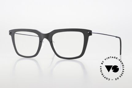 Lindberg 6601 NOW XL Herrenbrille Grau Dunkelblau Details