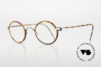 Lindberg Harley Air Titan Rim Runde Brille Damen & Herren, markant veredelte Air Titanium Version mit Azetat-Rand, Passend für Herren und Damen Lindberg Harley Air Titan Rim Runde Brille Damen & Herren, markant veredelte Air Titanium Version mit Azetat-Rand, Passend für Herren und Damen