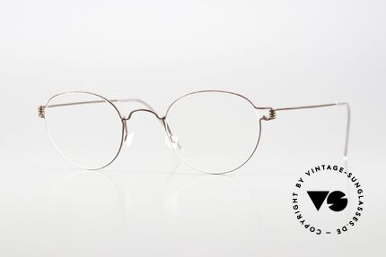 Lindberg Matt 44 Air Titan Rim Kleine Pantobrille Unisex, LINDBERG Air Titanium Rim Brille in Größe 44-22, 145, Passend für Herren und Damen