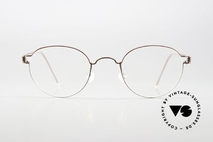 Lindberg Matt 44 Air Titan Rim Kleine Pantobrille Unisex, Unisex-Modell MATT; col. U12 (mattes bronze / braun), Passend für Herren und Damen
