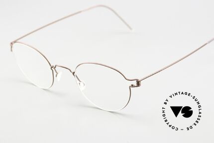 Lindberg Matt 44 Air Titan Rim Kleine Pantobrille Unisex, extrem stabile Fassung, flexibel & elastisch, und nur 3g, Passend für Herren und Damen