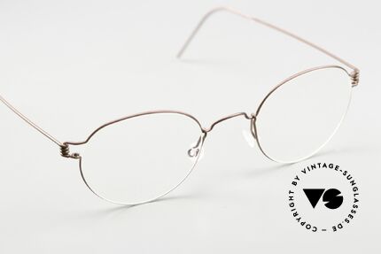 Lindberg Matt 44 Air Titan Rim Kleine Pantobrille Unisex, eleganter Rahmen ohne Schrauben, Nieten oder Lötungen, Passend für Herren und Damen