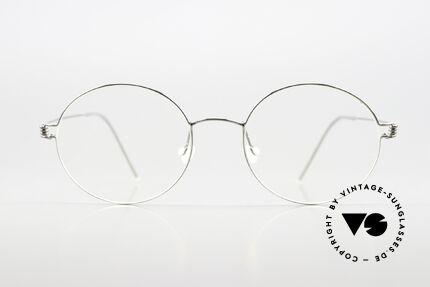 Lindberg Dakota 51 Air Titan Rim Runde Brille Damen Und Herren, runde Brillenfassung in Farbe P10 = 'silber poliert', Passend für Herren und Damen Lindberg Dakota 51 Air Titan Rim Runde Brille Damen Und Herren, runde Brillenfassung in Farbe P10 = 'silber poliert', Passend für Herren und Damen