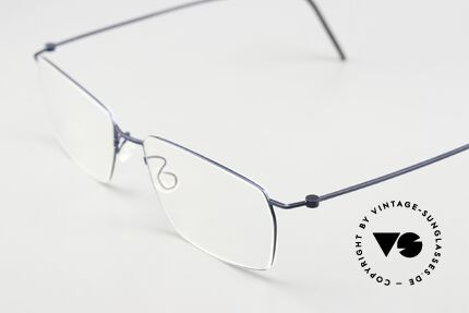 Lindberg 5509 Thintanium Eckige Brillenform Für Herren, eckige Brillenform für Herren in mattblauer Lackierung, Passend für Herren