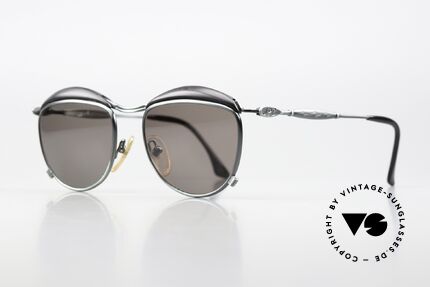 Jean Paul Gaultier 56-1274 St. Tropez Flair Sonnenbrille, interessanter detailreicher Rahmen in tannengrün, Passend für Herren und Damen