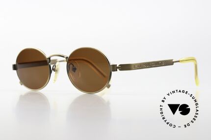 Jean Paul Gaultier 56-1173 Made in Japan Brille Von 1996, herausragende Qualität; antik-gold oder "burnt gold", Passend für Herren Jean Paul Gaultier 56-1173 Made in Japan Brille Von 1996, herausragende Qualität; antik-gold oder "burnt gold", Passend für Herren