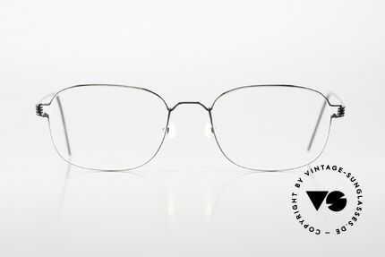 Lindberg Mars 52 Air Titan Rim Herrenbrille Klassisch Zeitlos, Herrenbrille, Modell MARS, color PU9 = polished black, Passend für Herren