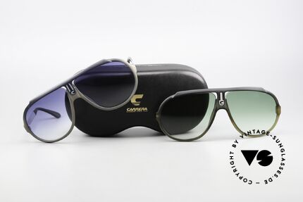 Carrera 5512 2in1 Sonnenbrille Blau & Grün, Größe: large, Passend für Herren Carrera 5512 2in1 Sonnenbrille Blau & Grün, Größe: large, Passend für Herren