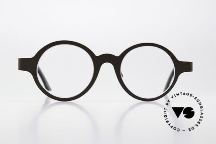 Theo Belgium Eye-Witness YZ Bicolor Titanium Designerbrille, interessante runde vintage Brille; Größe 45/20, Passend für Herren und Damen Theo Belgium Eye-Witness YZ Bicolor Titanium Designerbrille, interessante runde vintage Brille; Größe 45/20, Passend für Herren und Damen