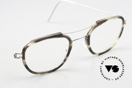 Lindberg William Air Titan Rim Panto Brille Damen & Herren, ungetragenes Einzelstück mit original Lindberg Hart-Etui, Passend für Herren und Damen
