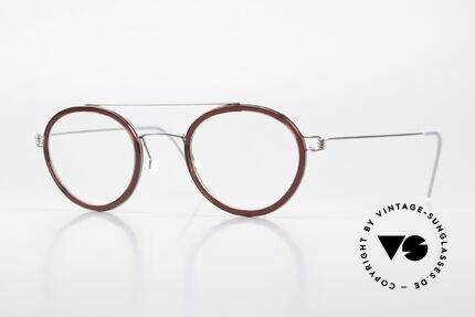 Lindberg Teitur 46 Air Titan Rim Markante Pantobrille Titan, Pantobrille von Lindberg aus der Air Titanium Rim Serie, Passend für Herren und Damen