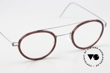 Lindberg Teitur 46 Air Titan Rim Markante Pantobrille Titan, ungetragenes Designerstück mit orig. Lindberg Hart-Etui, Passend für Herren und Damen