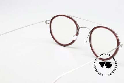 Lindberg Teitur 46 Air Titan Rim Markante Pantobrille Titan, die orig. Lindberg Demogläser sind beliebig austauschbar, Passend für Herren und Damen
